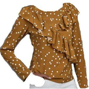 Ruffled Polka Dot Top